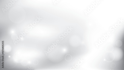 Abstract geometric white and gray color background, bokeh light pattern. Vector illustration.