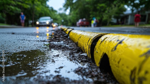 A high-speed internet infrastructure has been installed by excavating roads.