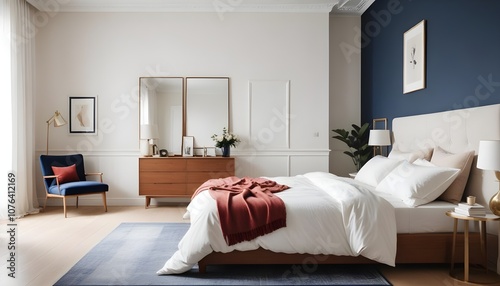 Photo interior modern design room 3d illustration