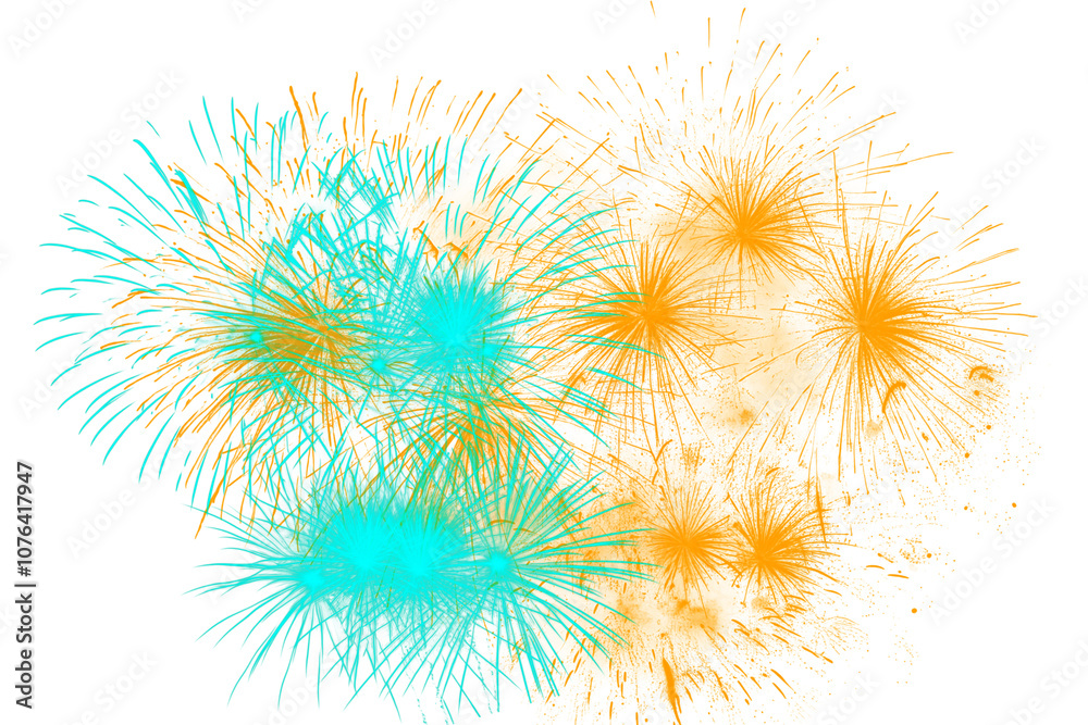 Obraz premium colorful fireworks explosion