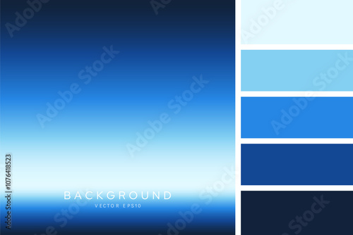 White blue gradient background, vector design, with color palette 