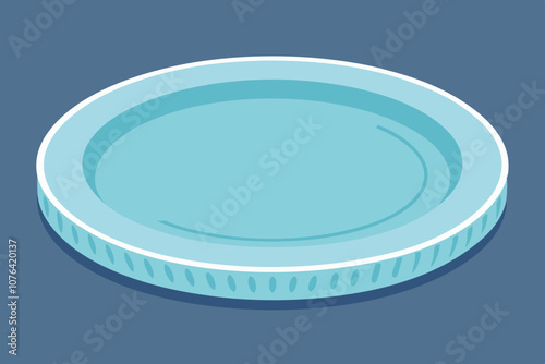 Disposable Plate vector art illustration