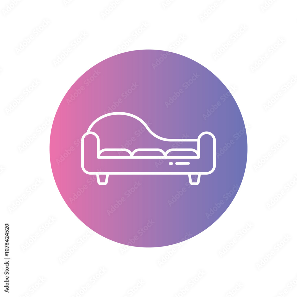 Chaise Lounge vector icon stock illustration Chaise Lounge vector icon stock illustration