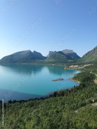 lake and mountains