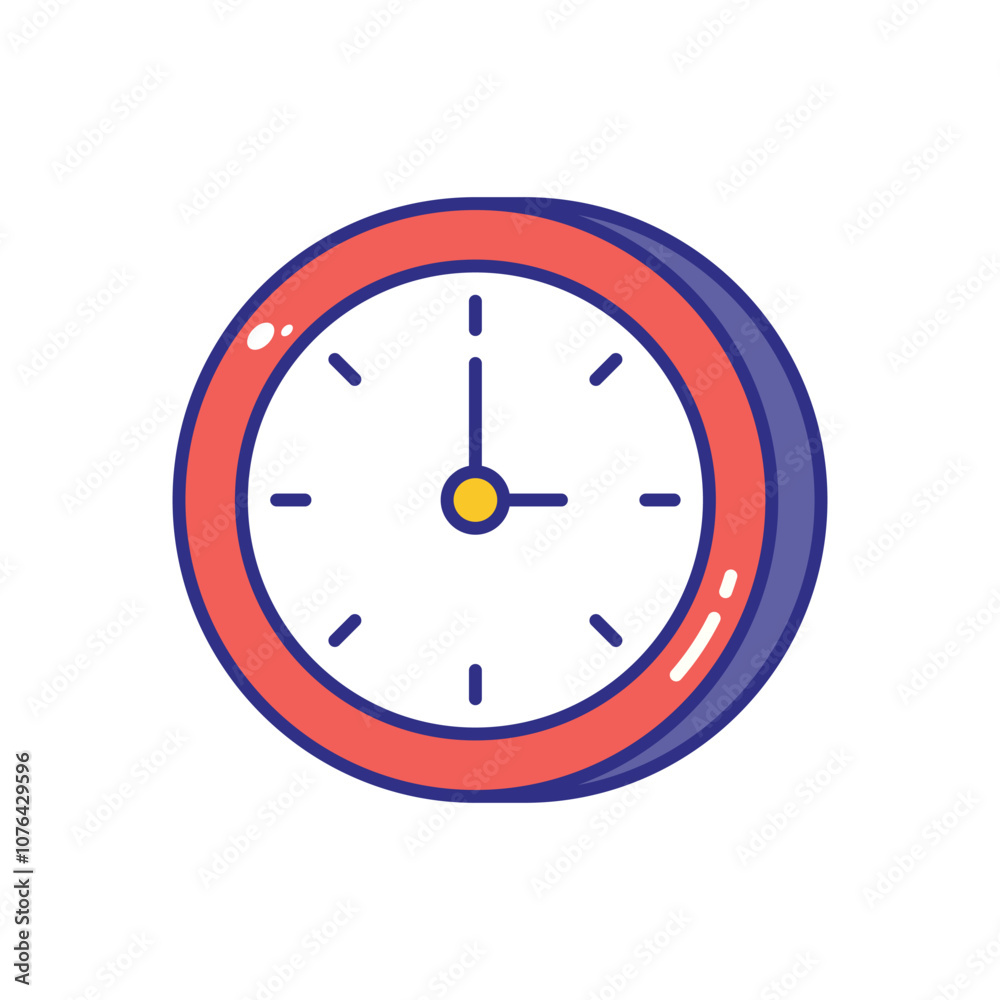 Clock vector icon stock illustration Clock vector icon stock illustration