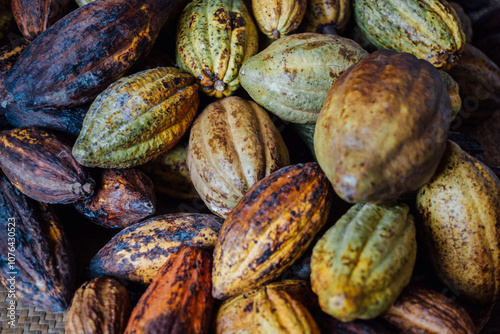 close up of a cacao fruit