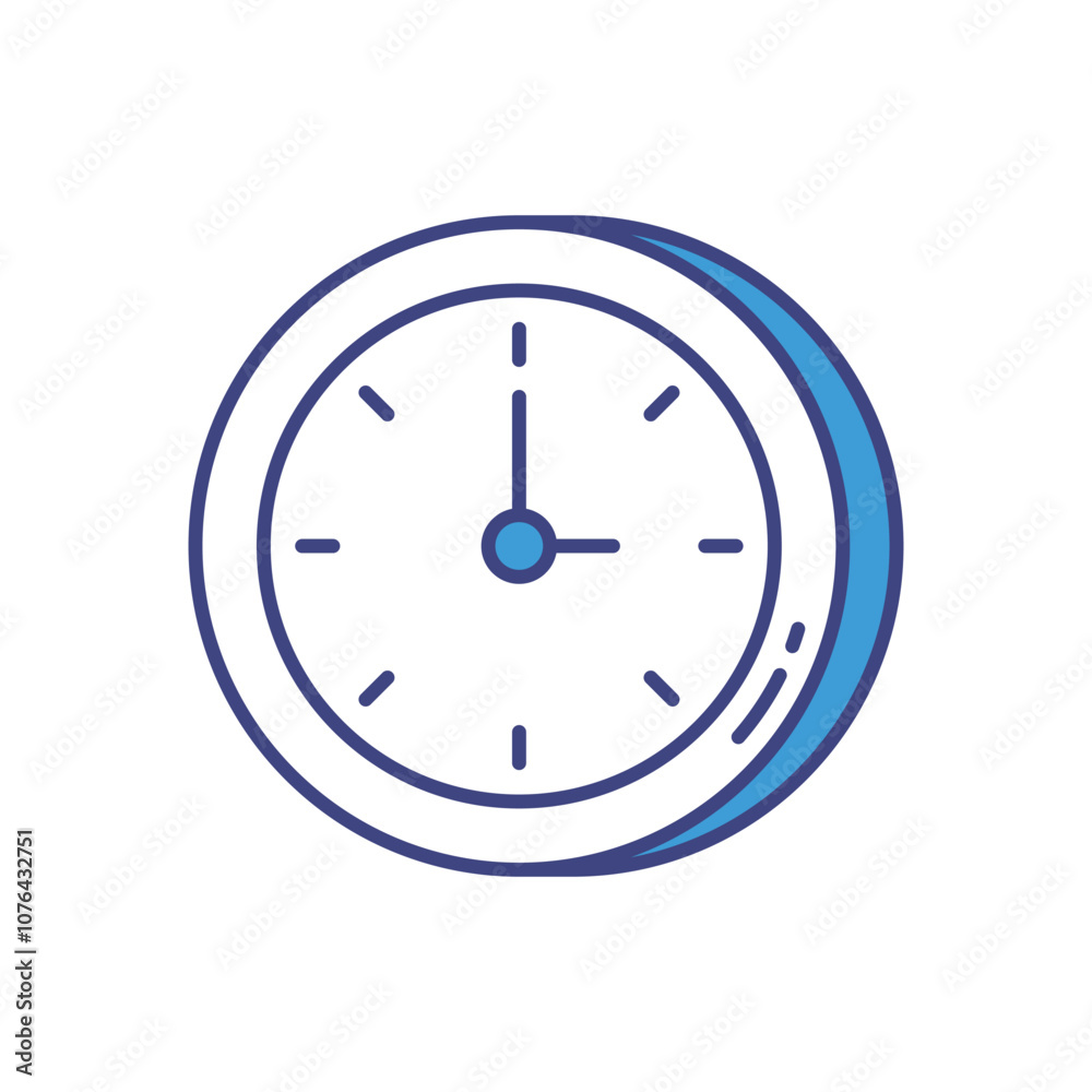 Clock vector icon stock illustration Clock vector icon stock illustration