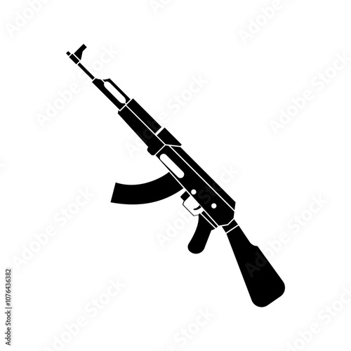 Vector kalashnikov assault rifle icon