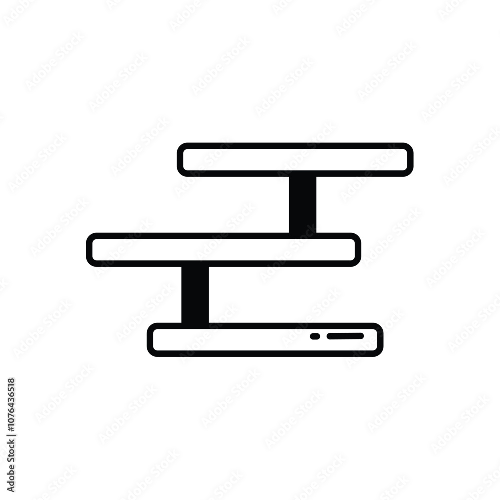 Wall Shelf vector icon stock illustration Wall Shelf vector icon stock illustration