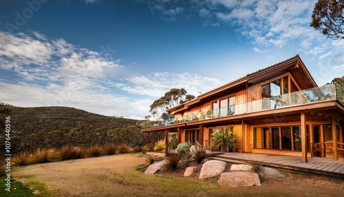 Elegant Nordic Architecture: Luxurious Wooden Holiday Home Near Wilsons Promontory, South Australia