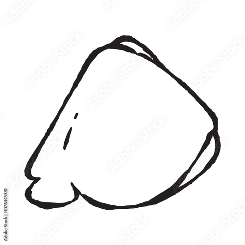 Chicken thigh line art
