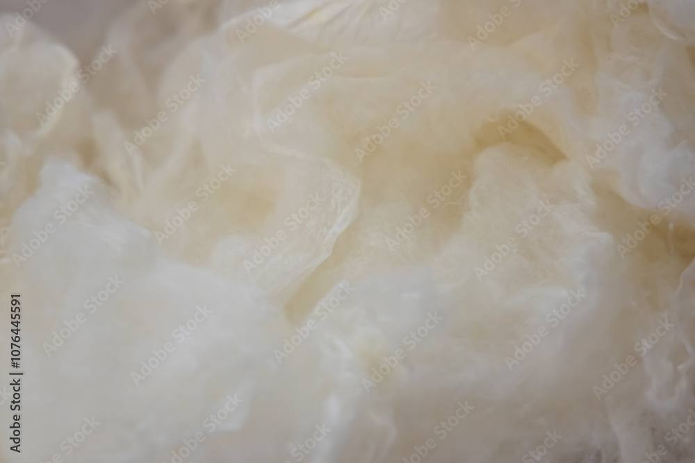 Ready to process white raw silk wool Ready to process white raw silk wool