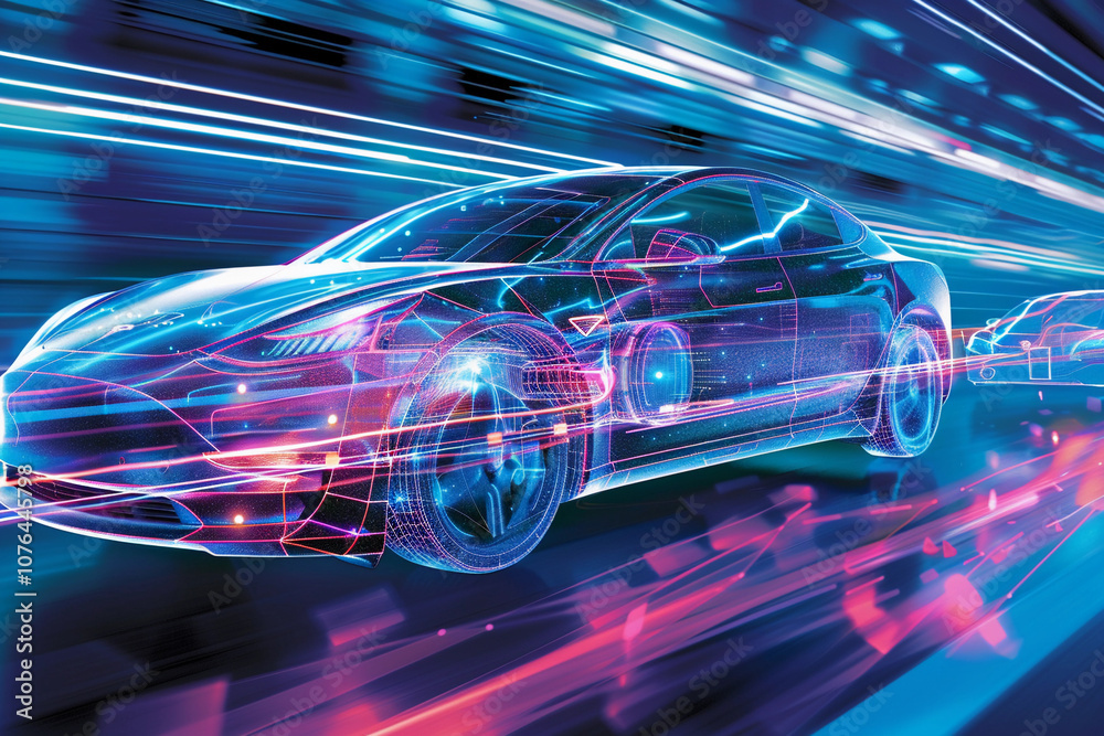 Power source for charging battery of hybrid electric car on road