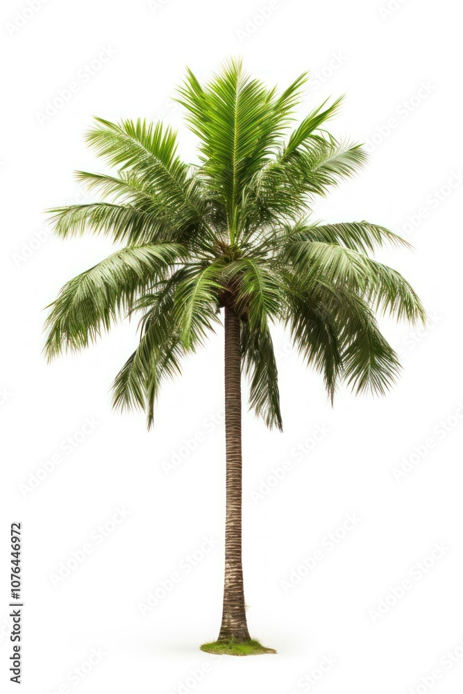 Fototapeta premium Majesty Palm plant tree white background.