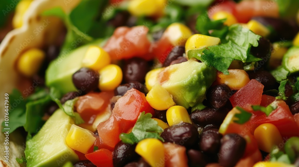 Colorful Healthy Vegetable Salad Close Up Colorful Healthy Vegetable Salad Close Up