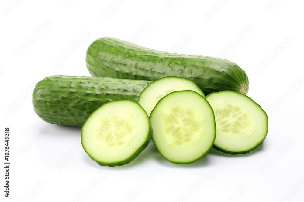 Cucumber vegetable fruit slice.