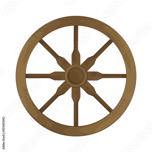 Illustration of wagon wheel 