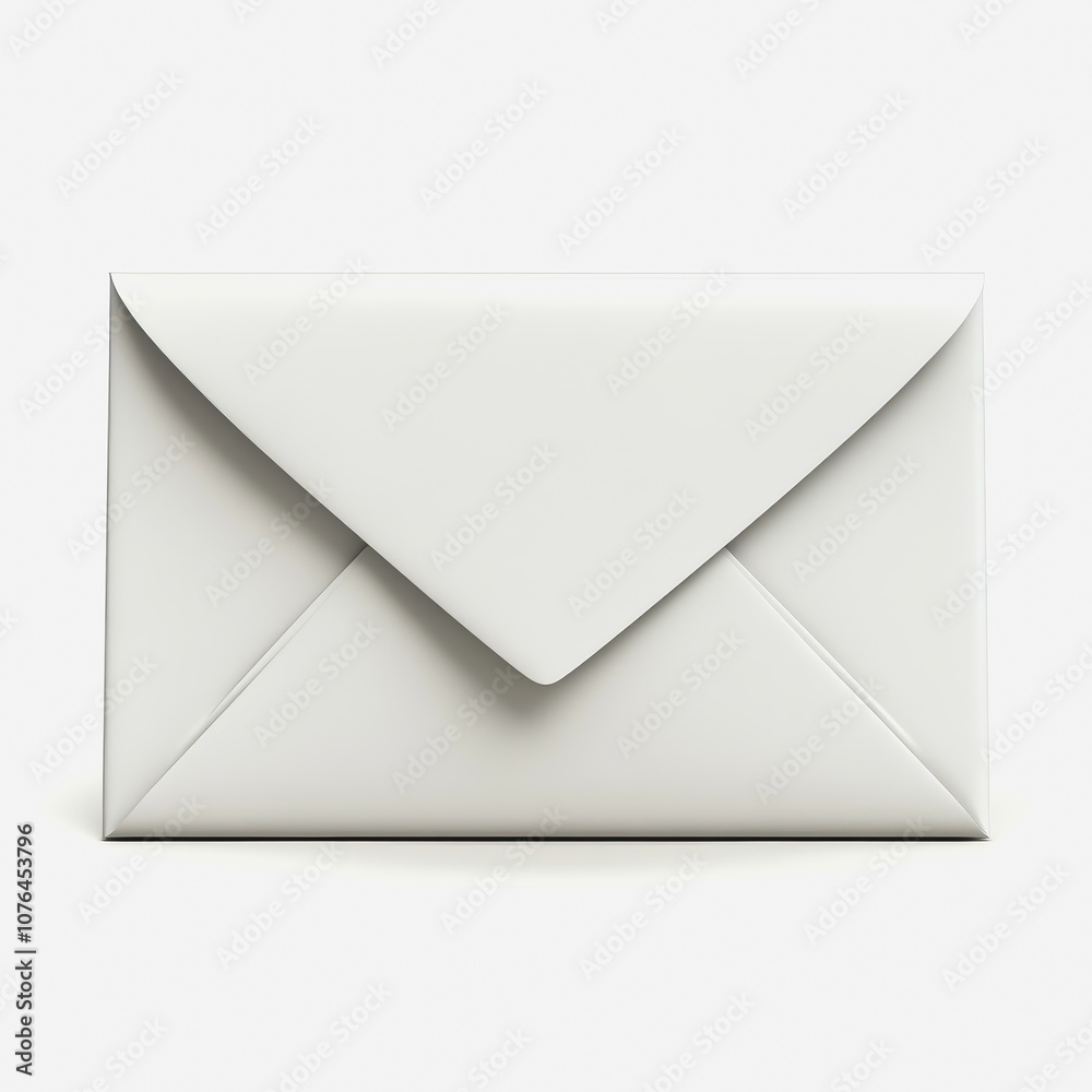 Elegant and Minimalist White Envelope Isolated on Soft Background Perfect for Mailing, Invitations, or Sending Personal Messages and Letters Elegant and Minimalist White Envelope Isolated on Soft Background Perfect for Mailing, Invitations, or Sending Personal Messages and Letters