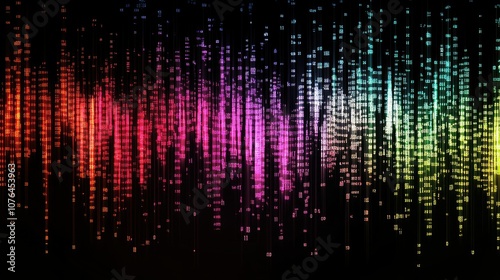 Wallpaper Mural Abstract Colorful Digital Waves Background Torontodigital.ca