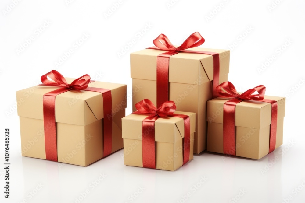 Obraz premium Gift boxes gift ribbon paper.