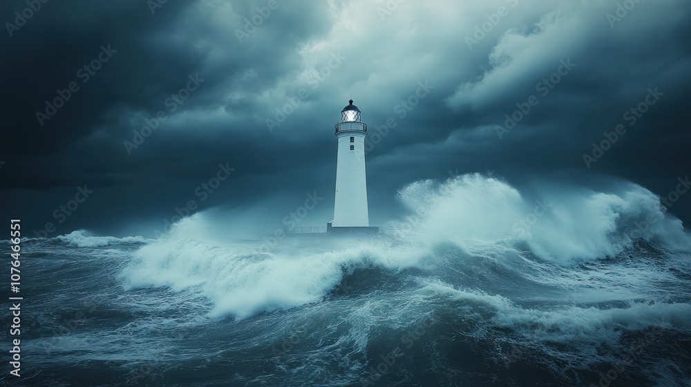 Lighthouse in the Storm