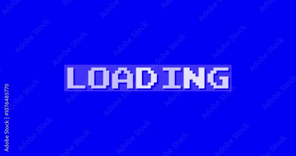 old loading data characters word on blue background screen, vintage computer alert info writings old loading data characters word on blue background screen, vintage computer alert info writings
