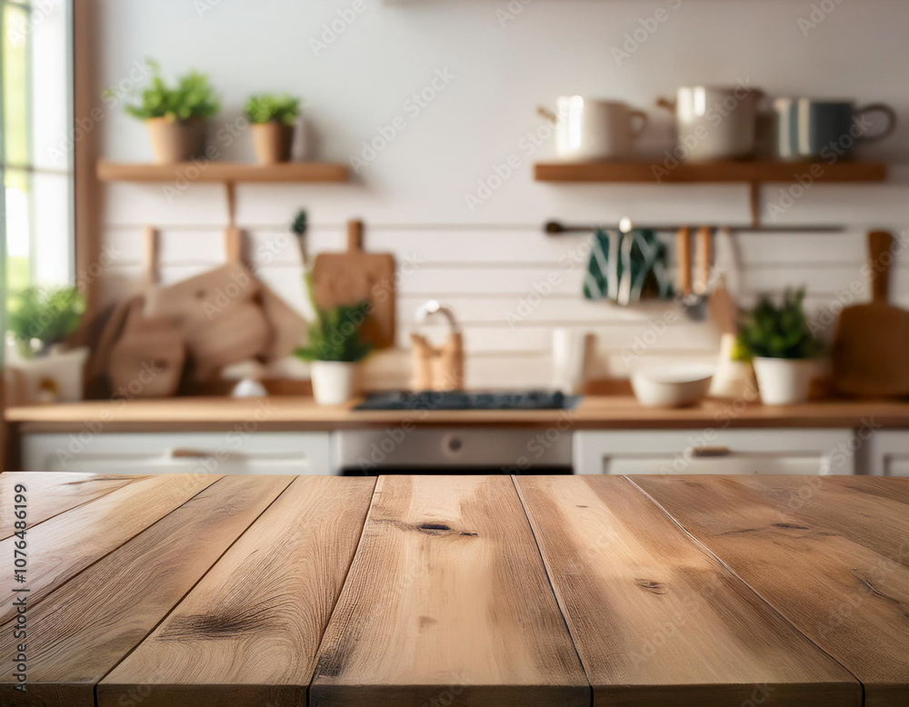 modern kitchen interior with wood stand modern kitchen interior with wood stand