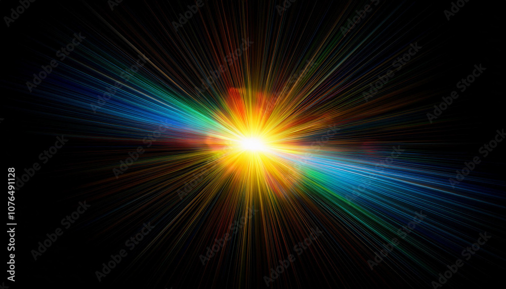 Lens flare abstract effect on black background. Abstract Sun burst, sun flare nature abstract rainbow colorful backdrop, blinking sun burst, lens flare optical rays. Lens flare abstract effect on black background. Abstract Sun burst, sun flare nature abstract rainbow colorful backdrop, blinking sun burst, lens flare optical rays.