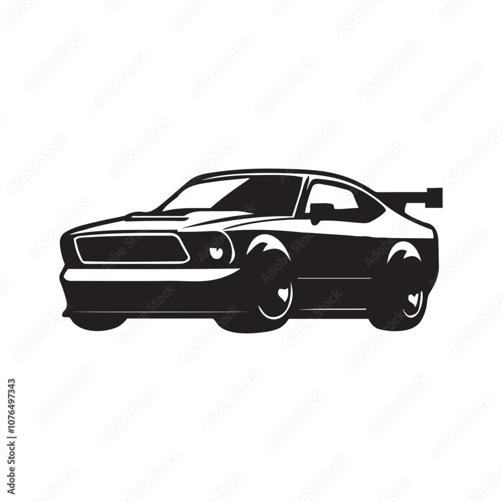 car silhouette vector on a white background car silhouette vector on a white background