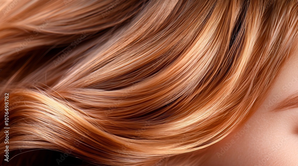 Elegant Stylized Strands of Vibrant Copper Hair Texture Card Elegant Stylized Strands of Vibrant Copper Hair Texture Card