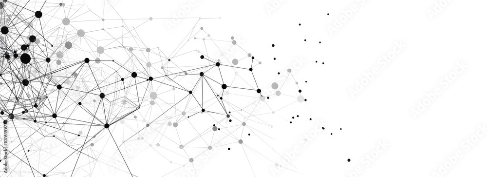 Abstract network connection technology background with black and white dots on a transparent background as a vector illustration, using a flat design style. Abstract network connection technology background with black and white dots on a transparent background as a vector illustration, using a flat design style.