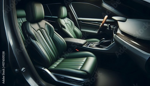 interior of a luxury car