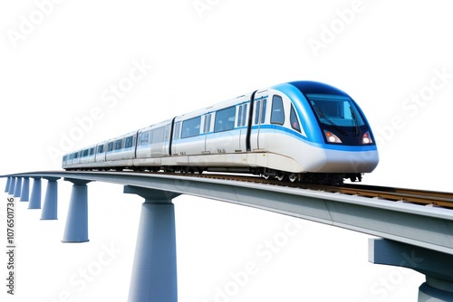 Train monorail vehicle railway.