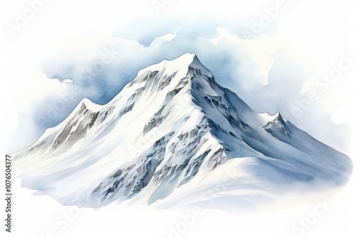 Wallpaper Mural Mountain snow landscape outdoors. Torontodigital.ca