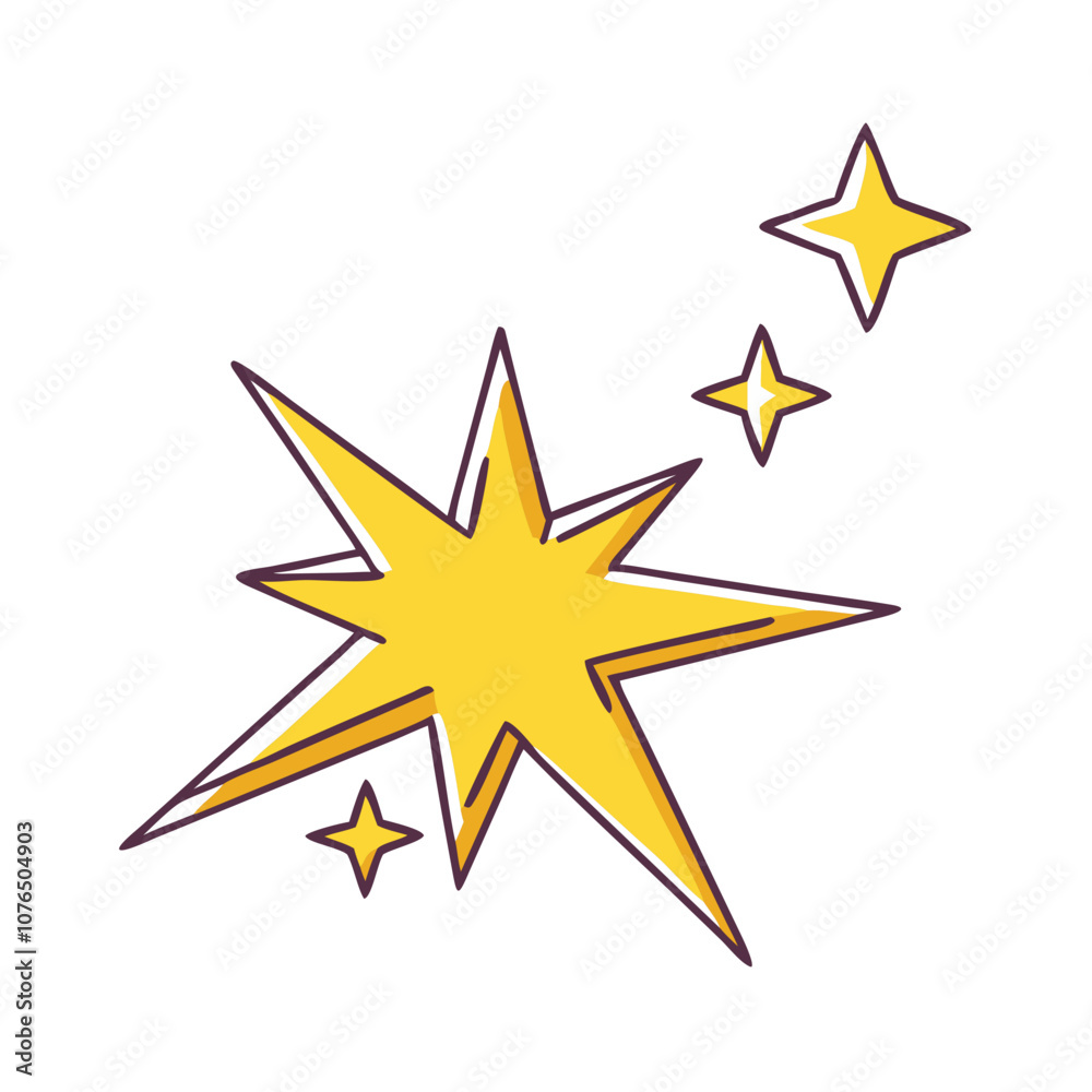Fototapeta premium Bethlehem star vector art, flat illustration Bethlehem star icon