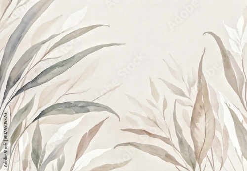 Wallpaper Mural Painted leaves. Background for photo fights. A mural for the walls. Torontodigital.ca