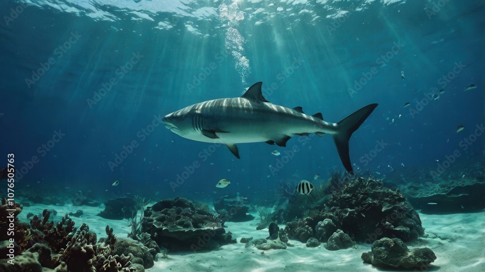 Obraz premium underwater, sea, coral, fish, reef, water, ocean, scuba, diving, tropical, nature, marine, animal, deep, diver, travel, sand, dive, aquatic, blue, caribbean, egypt, shark