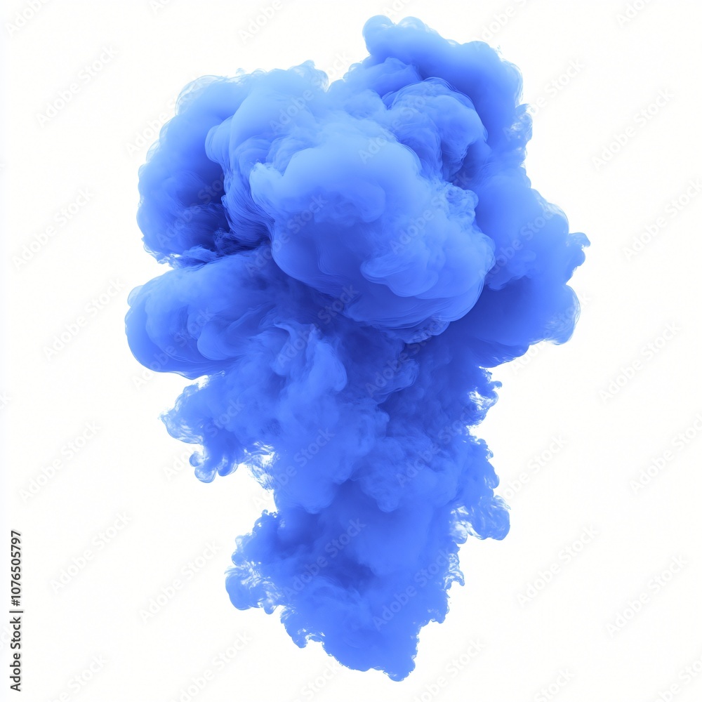 Abstract Blue Ink Cloud Swirl Background Abstract Blue Ink Cloud Swirl Background