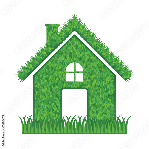 Textured Grass Home Symbol