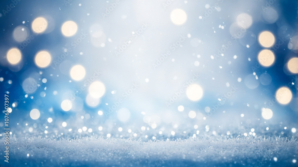 Blue bokeh winter background. Blue bokeh winter background.