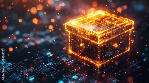 Glowing Virtual Treasure Chest Secured by Blockchain Technology for Decentralized Asset Exchange