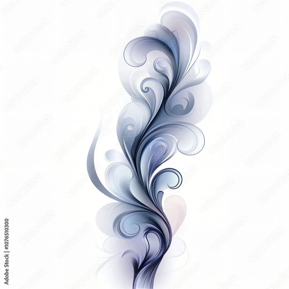 Abstract Blue Swirls Design Element Abstract Blue Swirls Design Element