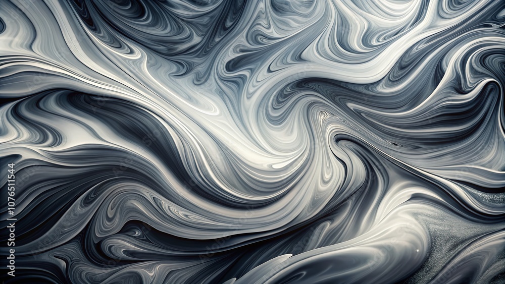 Monochrome Gray Fluid Abstract Art with Dynamic Waves and Elegant Swirls for Minimalist Visual Design, Ideal for Contemporary Spaces and Modern Aesthetics Monochrome Gray Fluid Abstract Art with Dynamic Waves and Elegant Swirls for Minimalist Visual Design, Ideal for Contemporary Spaces and Modern Aesthetics