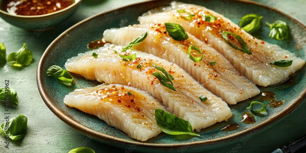 Eel Sashimi with special sauce Product photographyapp Eel Sashimi with special sauce Product photographyapp