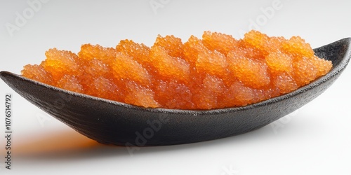 Flying Fish Roe Sashimi on plate Product photographya photo