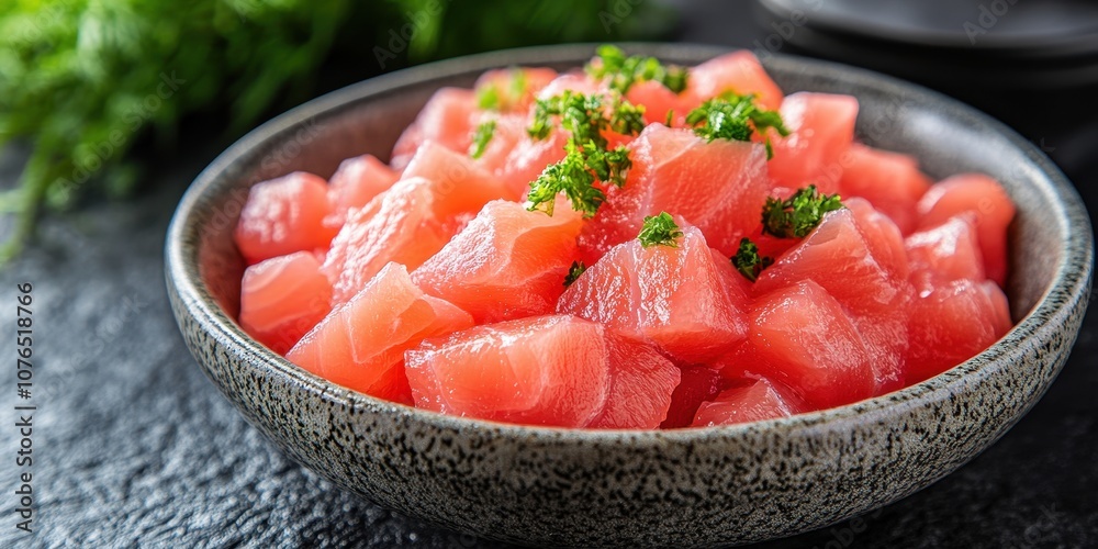 Ikura Sashimi in small bowl Product photographyappeti Ikura Sashimi in small bowl Product photographyappeti