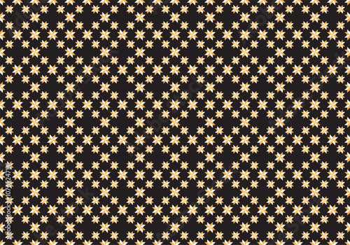 Gypsy pattern tribal ethnic motifs geometric seamless background. Doodle gypsy geometric shapes sprites tribal motifs clothing fabric textile print traditional design with triangles