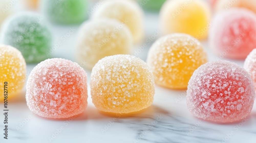 Lots of colorful gummies on light background Lots of colorful gummies on light background