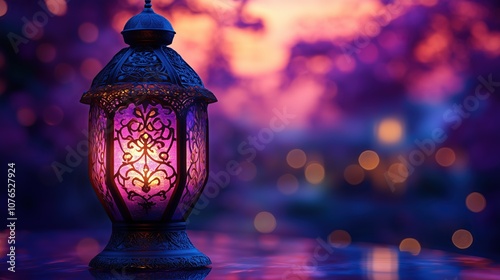 purple arabian lamp