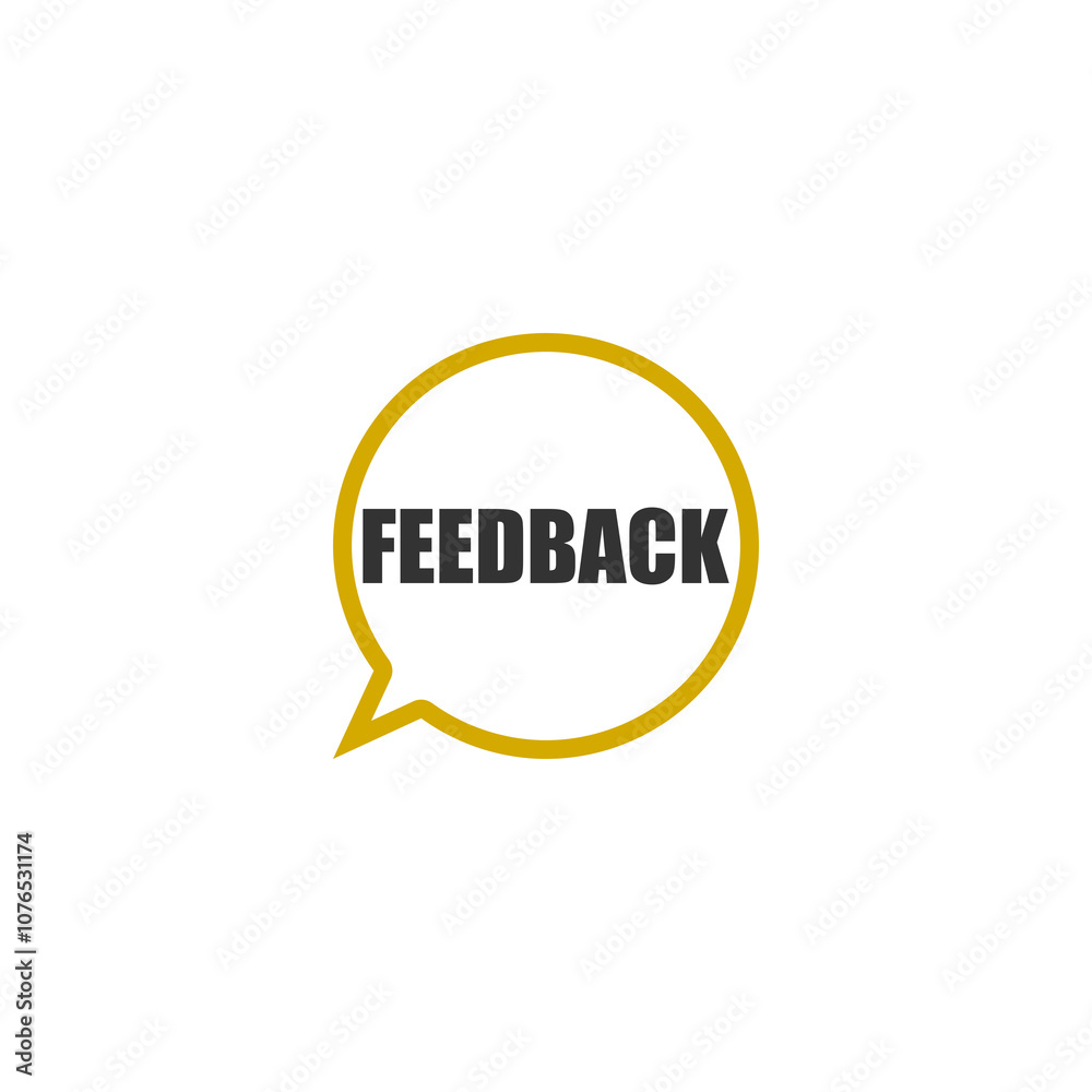Feedback icon isolated on transparent background